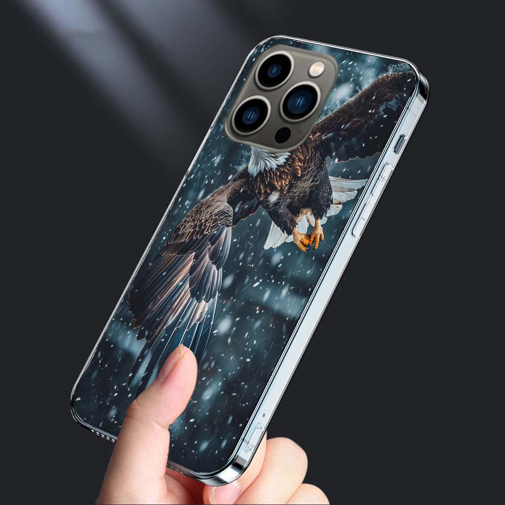 Чехол для телефона "Парящий орел охотится" для Iphone 16E 15 Pro 14 Plus 17E 16 17 Pro Max Air 11 12 13 Mini Ударопрочный Capa Милый чехол