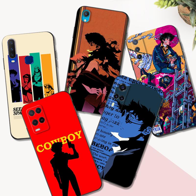 Черный чехол из ТПУ для Vivo Y1S U10 S1 2019 PRO Z3i Z1 Z1i Z1X X50 Lite X60 X70 X21S 4G 5G 2020 Space Cowboy Bebop