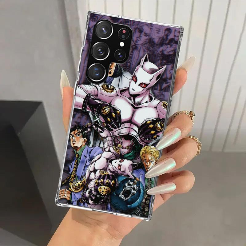 Чехол для телефона JoJo Adventure Killer Queen для Samsung Galaxy S25 S24 S23 Ultra S22 S21 Plus S20 FE S10 + S10E S25U Мягкий чехол с принтом