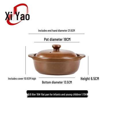 Традиционная неглазурованная керамическая кастрюля Xiyao