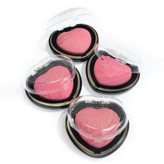 Love Heart Компактная пудра румяна матовая высокопигментированная стойкая натуральная однотонная палитра для макияжа лица для женщин и девушек