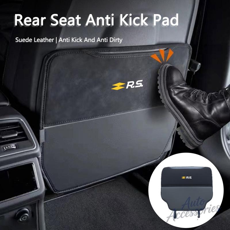 Car Seat Back Protection Mat Prevent Dirty Anti Kick Pad For Renault RS Megane Clio Kadjar Arkana Captur Twingo Line Accessories T111