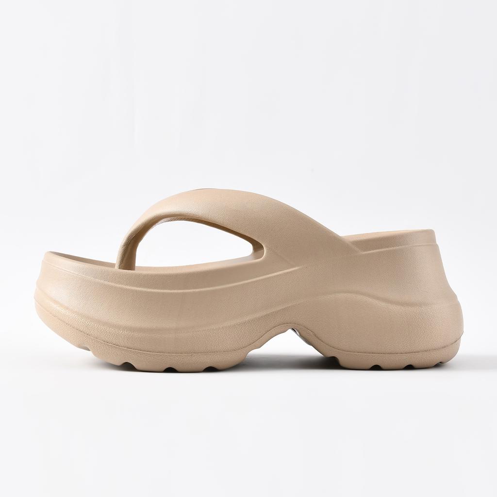 Шлепанцы на толстой подошве женские летние нескользящие и дезодорирующие шлепанцы с маленьким зажимом для талии женские