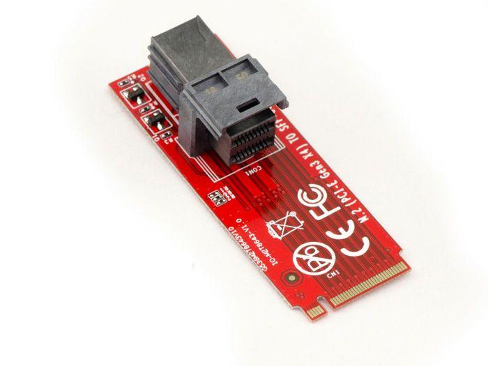 KALEA-INFORMATIQUE Adaptateur pour SSD NVMe U.2 SFF-8639 sur port M2 - Connecteur SFF-8643 sur M.2