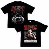Хабиб Нурмагомедов "Орел" UFC Двусторонняя Оверсайз Футболка, Графическая Футболка Непобежденного Чемпиона, Унисекс Повседневный Топ