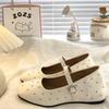 Fashion Shallow Mouth Shoes Woman Flats Clogs Platform Rivets Studs Increas Height Autumn Dress Creepers Retro Summer Fall Ballerinas Ma