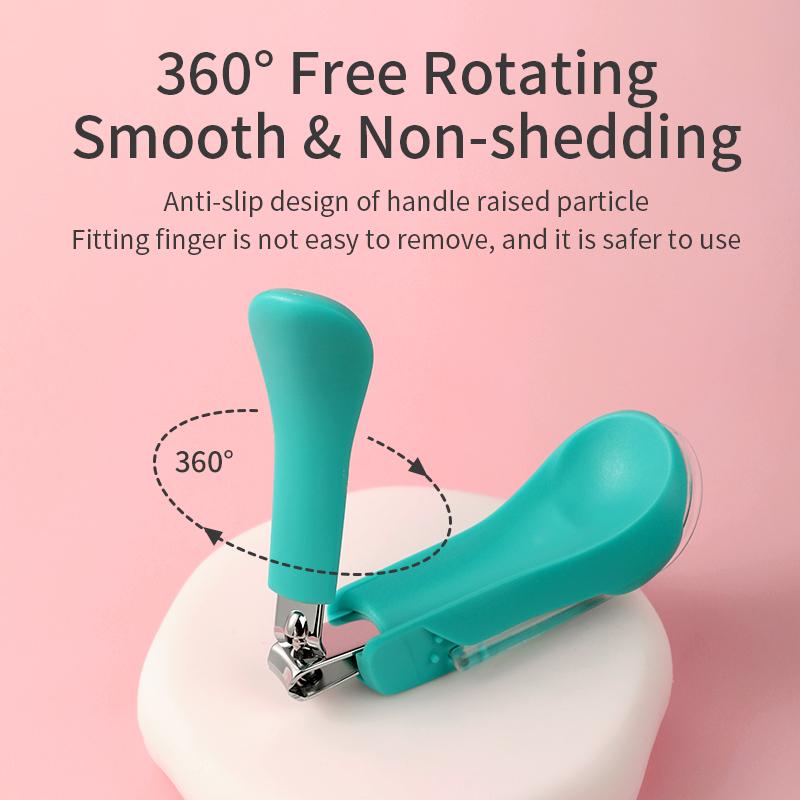 Детские машинки для стрижки ногтей с прозрачным увеличительным стеклом, карманом, детские кусачки для ногтей, безопасный детский триммер для пальцев ног, режущие инструменты для новорожденных