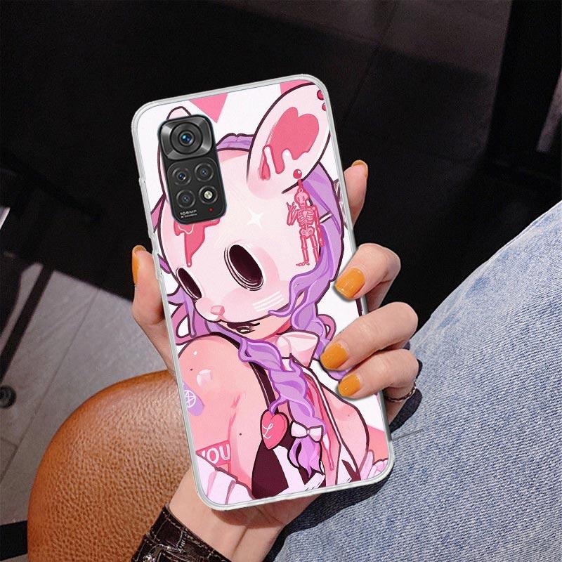 Милый Аниме Девушка INS Чехол для Телефона Для Xiaomi Redmi Note 15 14 13 12S 12 11 Pro Plus 14S 11S 11E 10 10S 11T 5G Персонализированный Чехол Re
