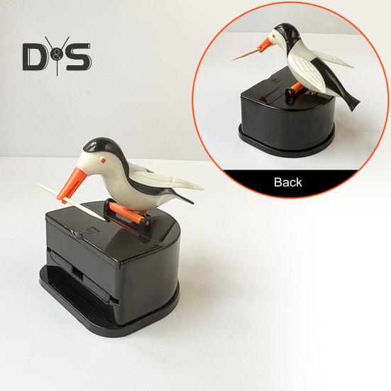 Диспенсер для зубочисток Bird, держатель для зубочисток Woodpecker, портативный, для домашнего офиса, ресторана, рабочего стола, автоматический органайзер для зубочисток, контейнер