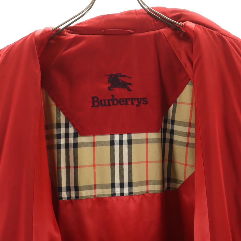 Burberrys 90-х годов Старое B вышивка Ватник 7AR Красный Sanyo Shokai Женский Б/У