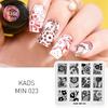 MIN 023 Lace Flower Nail Stamping Template Manicure Tools Nail Stamp Plates Stamp Tools