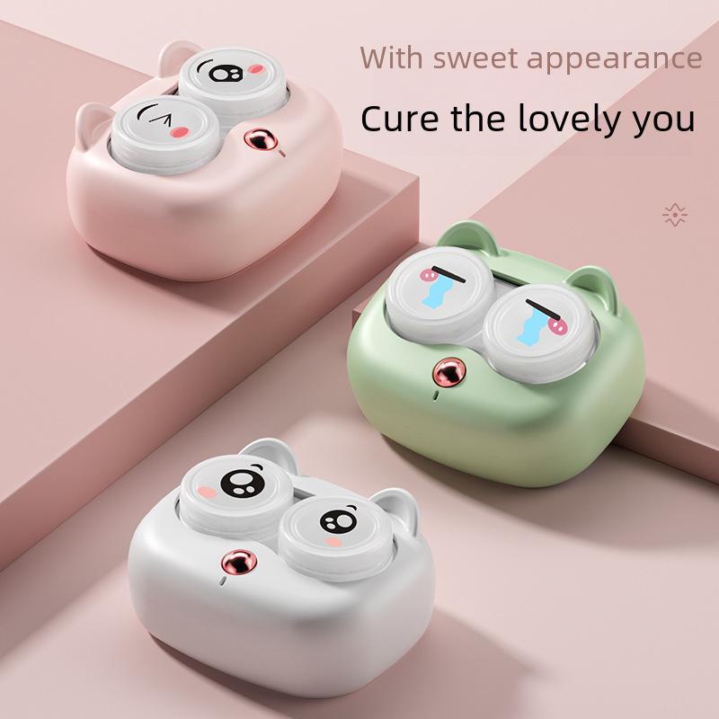 Портативный электрический очиститель для контактных линз: Автоматический трансграничный бокс для очистки косметических линз