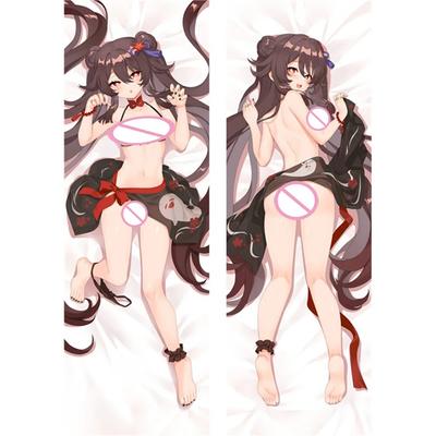 DIY пользовательские аниме-игры Genshin Impact Hu Tao Dakimakura наволочка обнимающая тело декоративная наволочка двусторонний принт