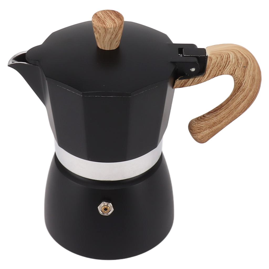 Moka Coffee Pot Octagonal Aluminum Classic Portable Hand Brewing Coffee Maker Moka Pot for Camping