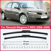 For Renault Megane 2 MK2 2006 2007 2008 Front Wiper Blades Windshield Windscreen Window Car Rain Brush Car Accessories 24"+18"
