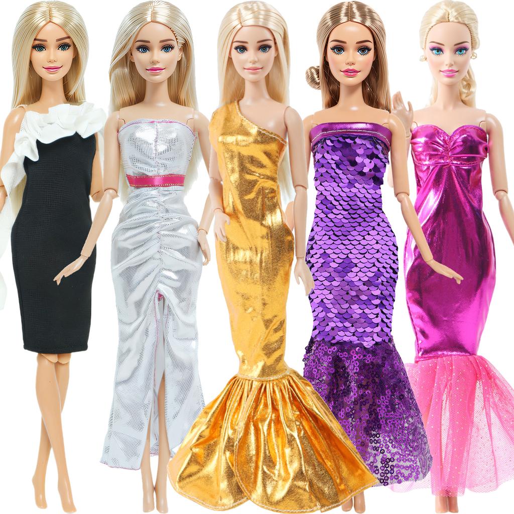 Fashion Mixed Style Outfits Colorful Wedding Party Dress T-shirt Trousers DIY Accessories Clothes for 11.5'' Doll Kids Toy