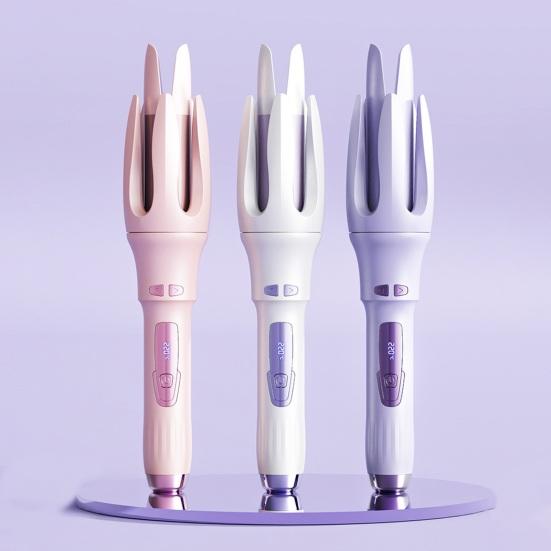 32 мм автоматические щипцы для завивки волос с 4 регулируемыми температурами, быстрый нагрев, электрические вращающиеся щипцы для завивки волос, отрицательные ионы, керамическая палочка для завивки женских волос