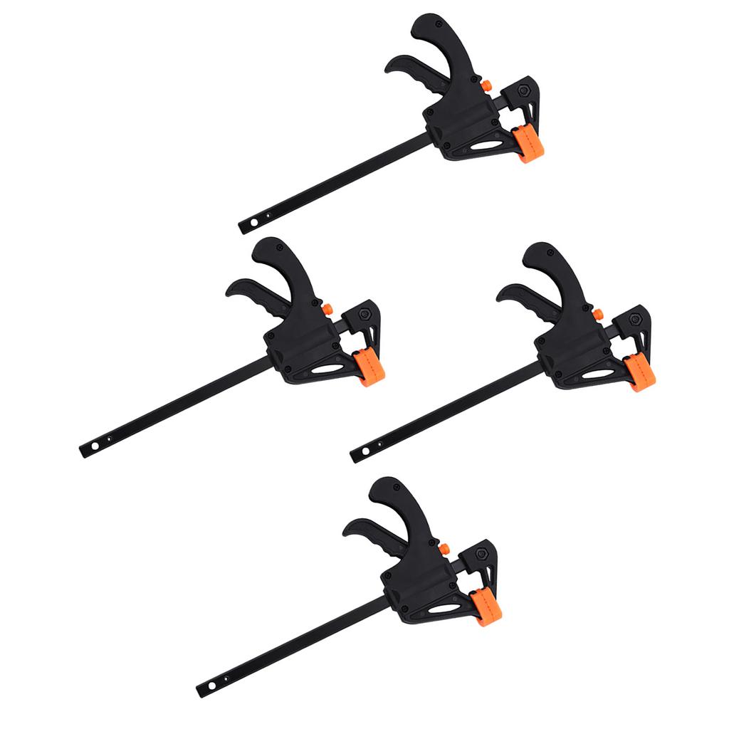 4pcs 4inch Bar F Clamps Clip Grip Quick Ratchet Release Woodworking DIY Hand Tool Kit