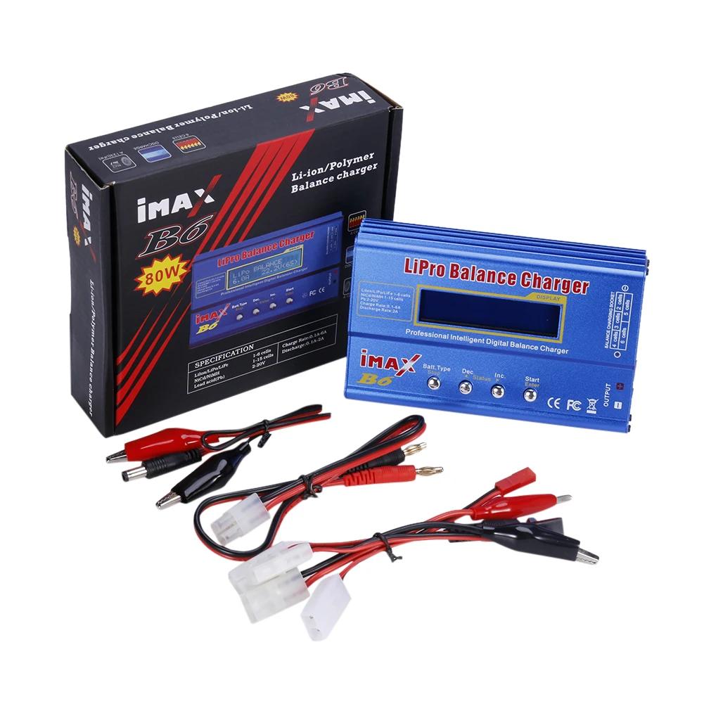 IMAX B6 80 В Балансировочное зарядное устройство Lipo для LiPo NiMH NiCd LiFe Pb RC аккумуляторов Зарядное устройство Tamiya/XT60 Цифровое зарядное устройство для аккумуляторов с ЖК-дисплеем