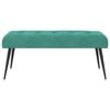 Button Tufted Bench Turquoise 110 x 40 x 46 cm Velvet