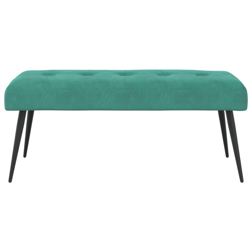 Button Tufted Bench Turquoise 110 x 40 x 46 cm Velvet