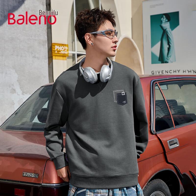 Baleno Men's High-Street Printed Crew Neck Sweatshirt