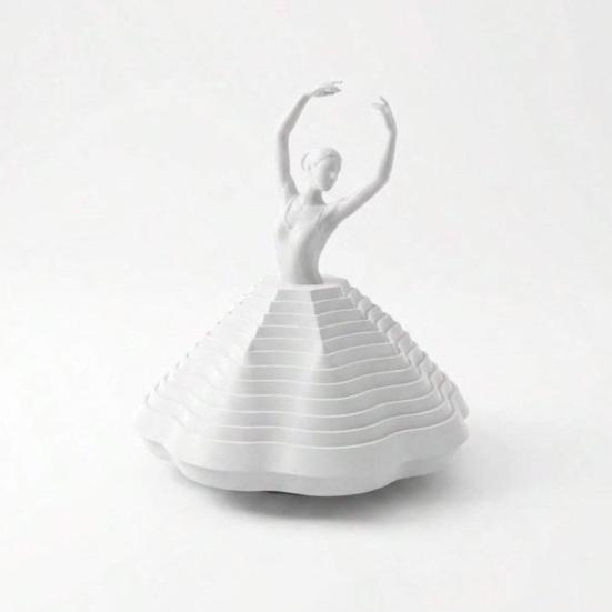 Вращающаяся балерина из 3D-печати, игрушка-спиннер, танцовщица балета, кинетическая настольная игрушка, расширенная сенсорная игрушка для снятия стресса для дома и офиса