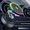 Портативная складная магнитная подставка для телефона в машину 360 градусов Беспроводная зарядка RGB подсветка Присоска Настольный держатель для телефона