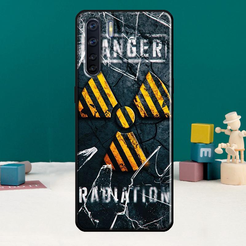 Nuclear Radiation Emblem Phone Case For Oppo A15 A74 A94 A54 A18 A38 A58 A78 A98 A40 A60 A80 A16 A76 A96 A57S A17 A77