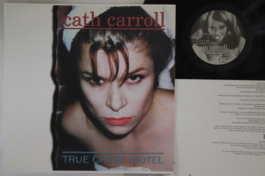 LP Record CATH CARROLL - True Crime Motel TEENBEAT167LP TEENBEAT 1995 US Rock Used