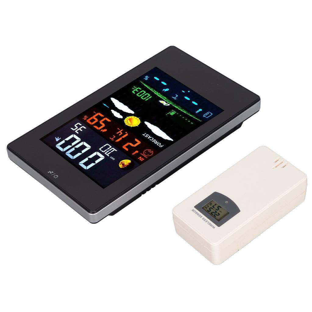 Weather Station Humidity Temperature Monitoring USB Powered Weather Forecast Clock Function Home