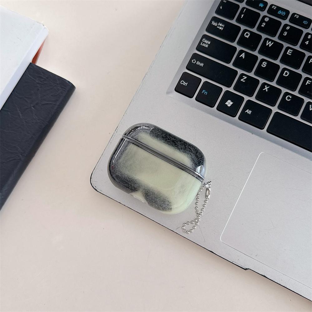 Светящийся чехол для наушников с переливающимся песком для AirPods 2 3 4 Pro 2 3 Движущийся песок Блестки Чехол для наушников Светится в темноте Роскошная Сияющая Раковина