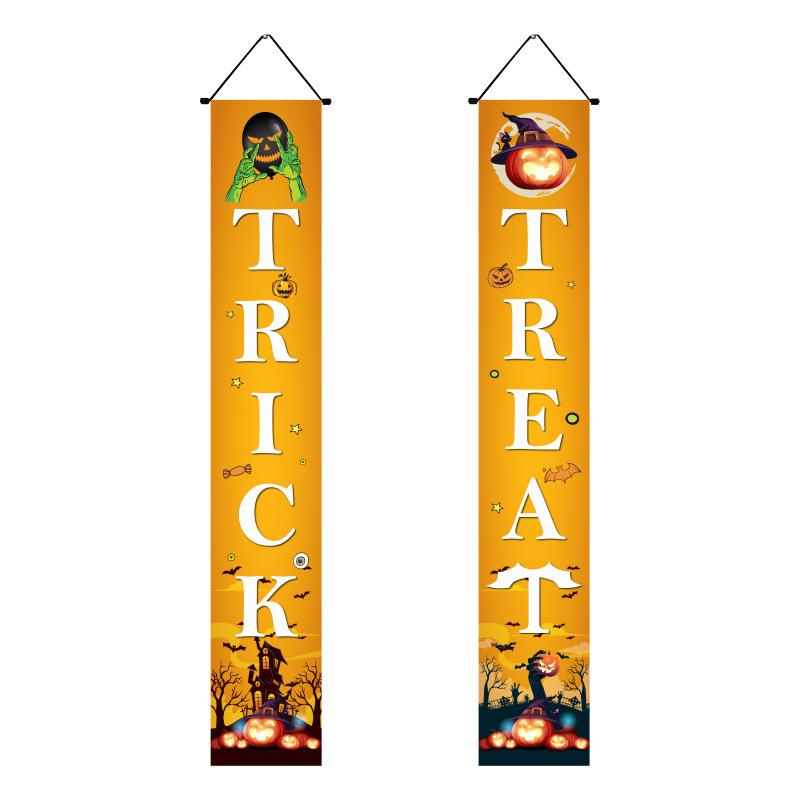 Мексиканский День мертвых Украшения для вечеринки Куплет Страшный День черепа Подвешивание флага Куплет Хэллоуин Куплет Украшения на Хэллоуин