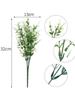 10 Branches Artificial Plants Faux Plastic Lavender UV Resistant Greenery Shrubs Plants for Home Outdoor Wedding Office Garden Decor