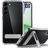 Case - BOOLING - for Samsung Galaxy S23 - Soft Silicone - Transparent - Adjustable 95° Stand
