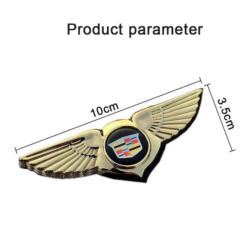 Car Front Grille Wings Emblem Badge for Cadillac Seville XT4 CT4 CT5 ATS STS CTS Escalade Coupe Exterior Accessories zg0