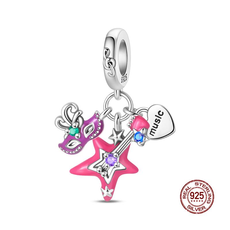 New In Original Charms Copper Party-Themed Food Models Charms Beads Fit 3Mm Original Bracelets Womens Diy Fine Jewelry Gifts