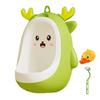 Boys Potty Training Urinal Cartoon Animal Shape Wall-Mounted Pee Trainer with Rotating Windmill Target Children Urinal