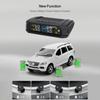 Wireless Tire Pressure Monitor HD LCD Display Real Time Alert Solar Powered USB Charging Tire Pressure Monitoring System