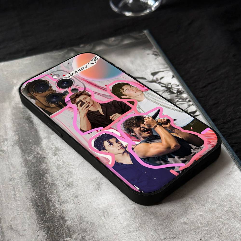 Чехол для телефона певца Шона Мендеса для iPhone 17,16,15,14,13,12,11 Plus,Pro,Max,XR,XS,X,7,8 Plus,Mini Черный Силиконовый Мягкий