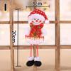 Christmas Santa Claus Dolls Dancing Snowman Deer Bear Cloth Puppet Christmas Tree Small Hanging Pendant Home Craft Decor Gift
