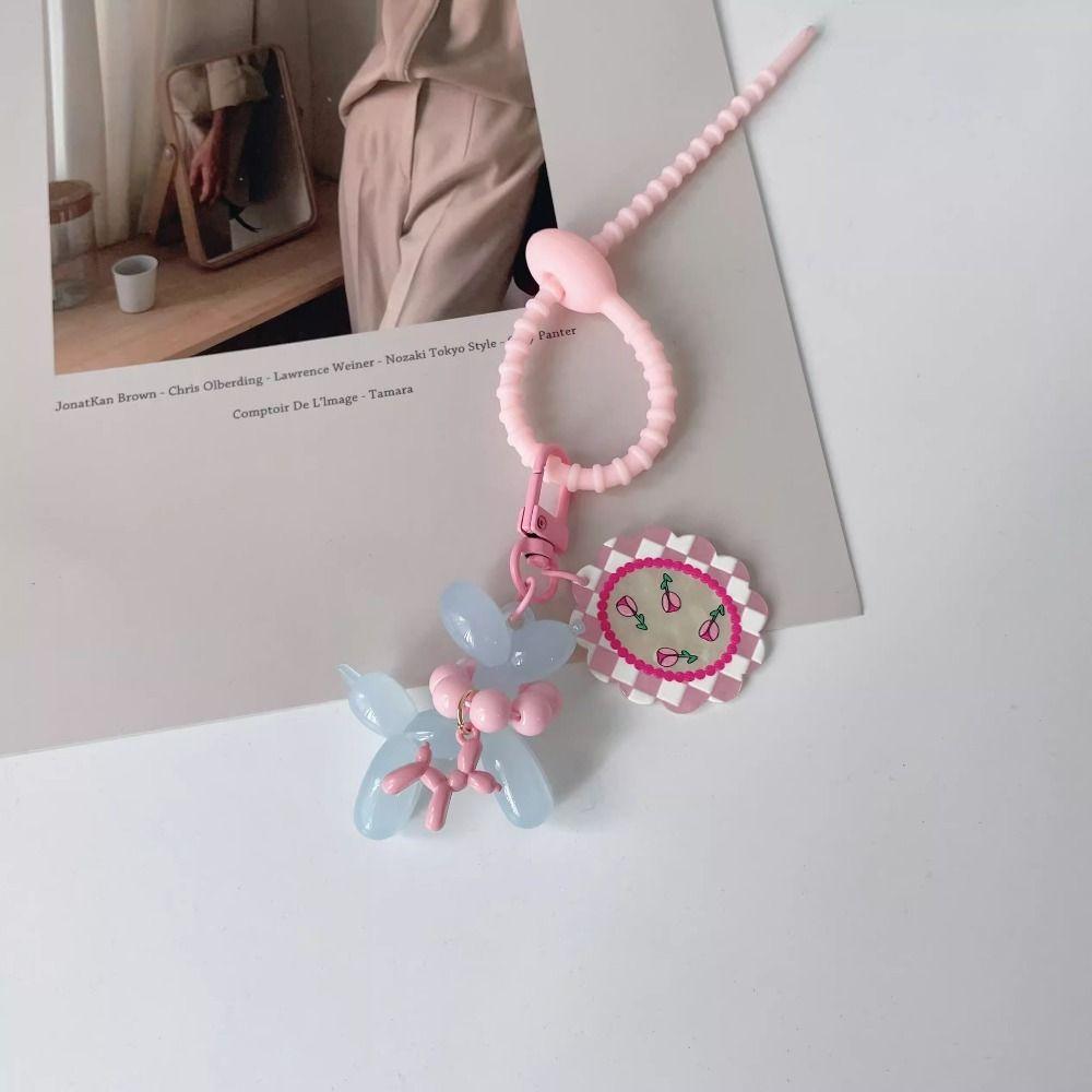 Акриловый брелок-шарик в виде щенка, желеобразный брелок-шарик в виде собаки, подвеска для ключей от машины