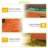 Two-Story Rabbit Cage, Outdoor Hutch Made of Fir Wood, 90x45x90 cm, Wood and Green