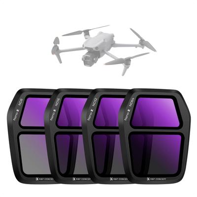 Концепт DJI AIR 3S Набор фильтров ND Нейтральной плотности Линза AGC Оптическое Высокое Снижение света Нано Легкая установка K&F (ND8+ND16+ND32+ND64) Фильтры,