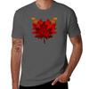 Mighty Maple Leaf Tshirt Basic Short Sleeve Cotton Blend Tshirt