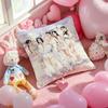 Kpop IIIITZYSS Cushion Cover Pattern Printed Pillowcase for Living Room Sofa Cushion Cover  Bedroom Decor