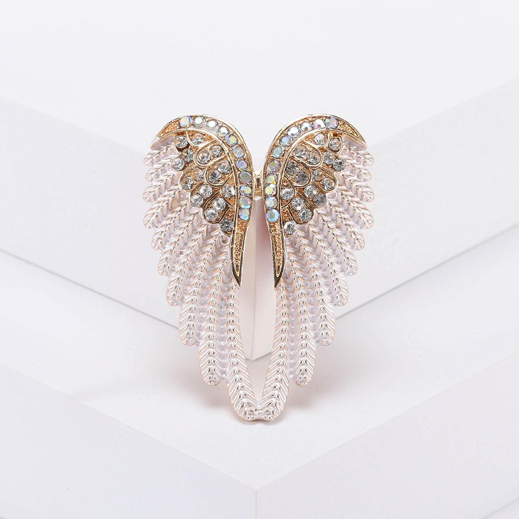 Creative Diamond Angel Wings Brooch Brooch Multi-Color Trend Fashion Accessories Pin