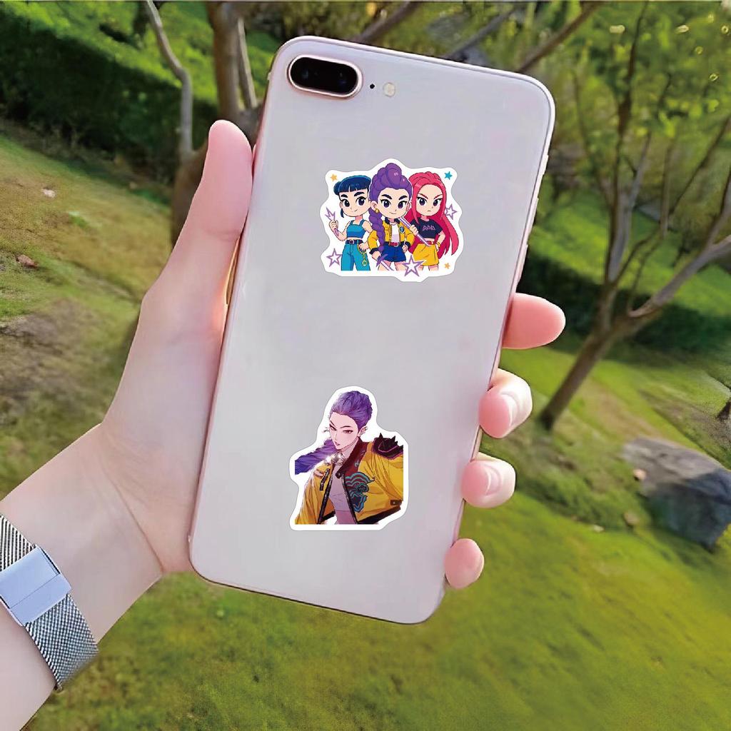 60 листов KPOP Охотник на демонов Глянцевые корейские мультяшные наклейки для украшения рюкзака