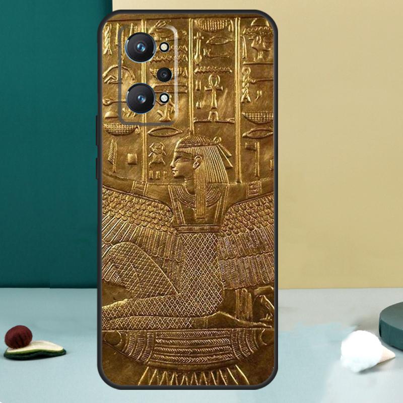 Мурал с фараоном Египта Для Realme 13 12 10 11 14 Pro Plus GT 6 5 6T GT7 Pro C55 C53 C51 C21Y C25S C75 C67 C61 Чехол