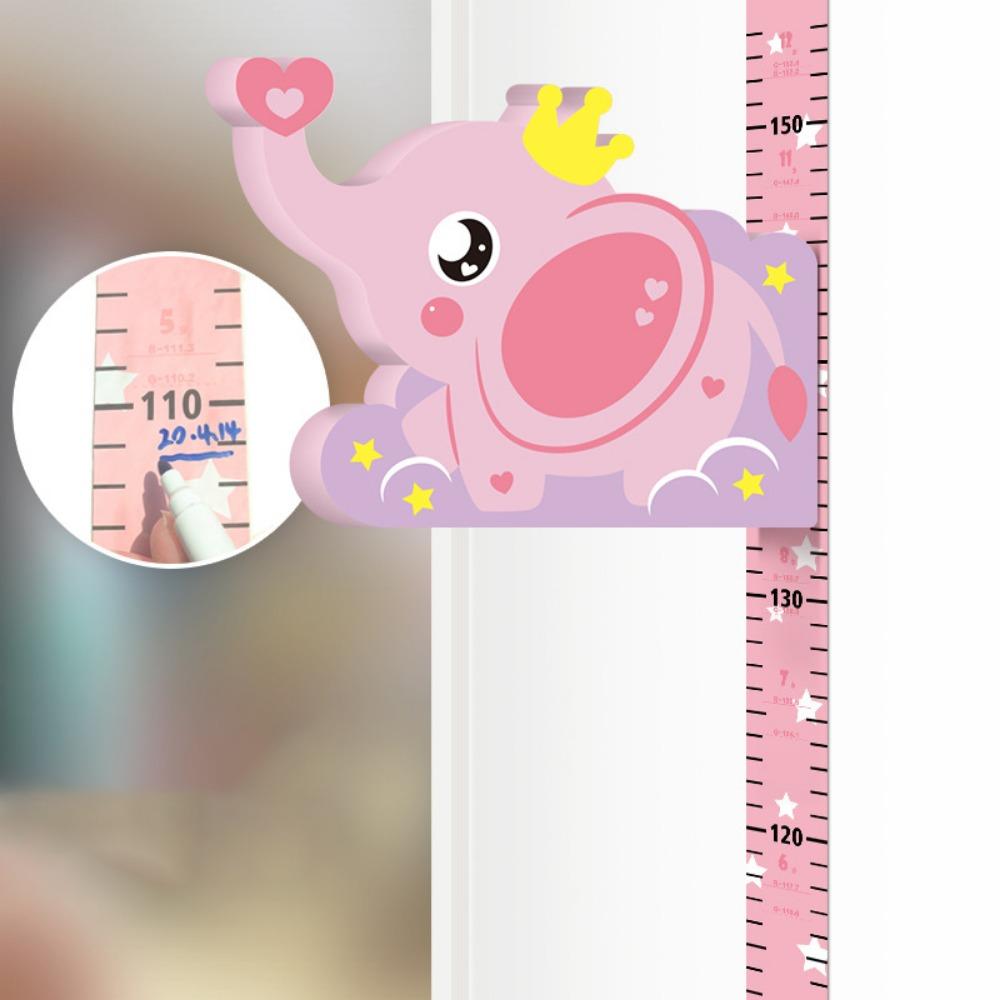 Cute 3D Children's Height Sticker Removable Wall Sticker Growth Chart  Kindergarten